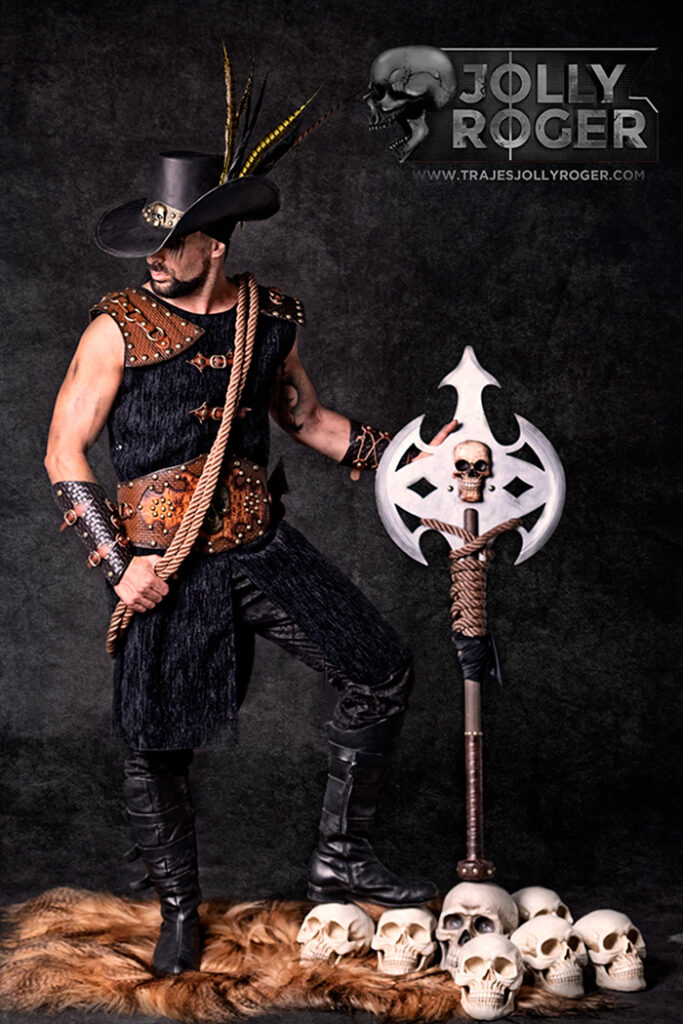 bucanero | traje de pirata para hombre en alquiler para fiestas de moros y cristianos | trajes jolly roger | petrer