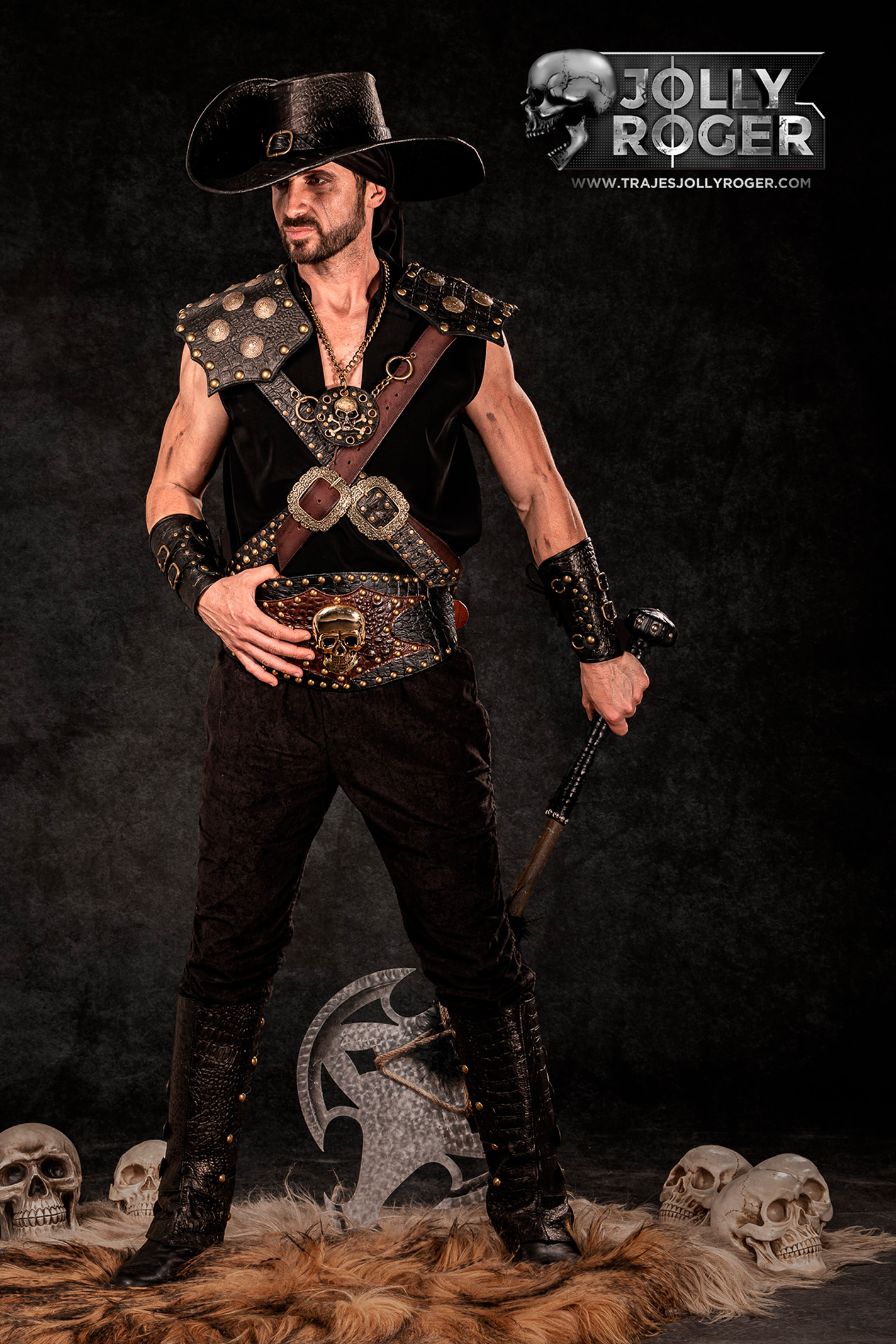 edgar | traje de pirata para hombre en alquiler para fiestas de moros y cristianos | trajes jolly roger | petrer