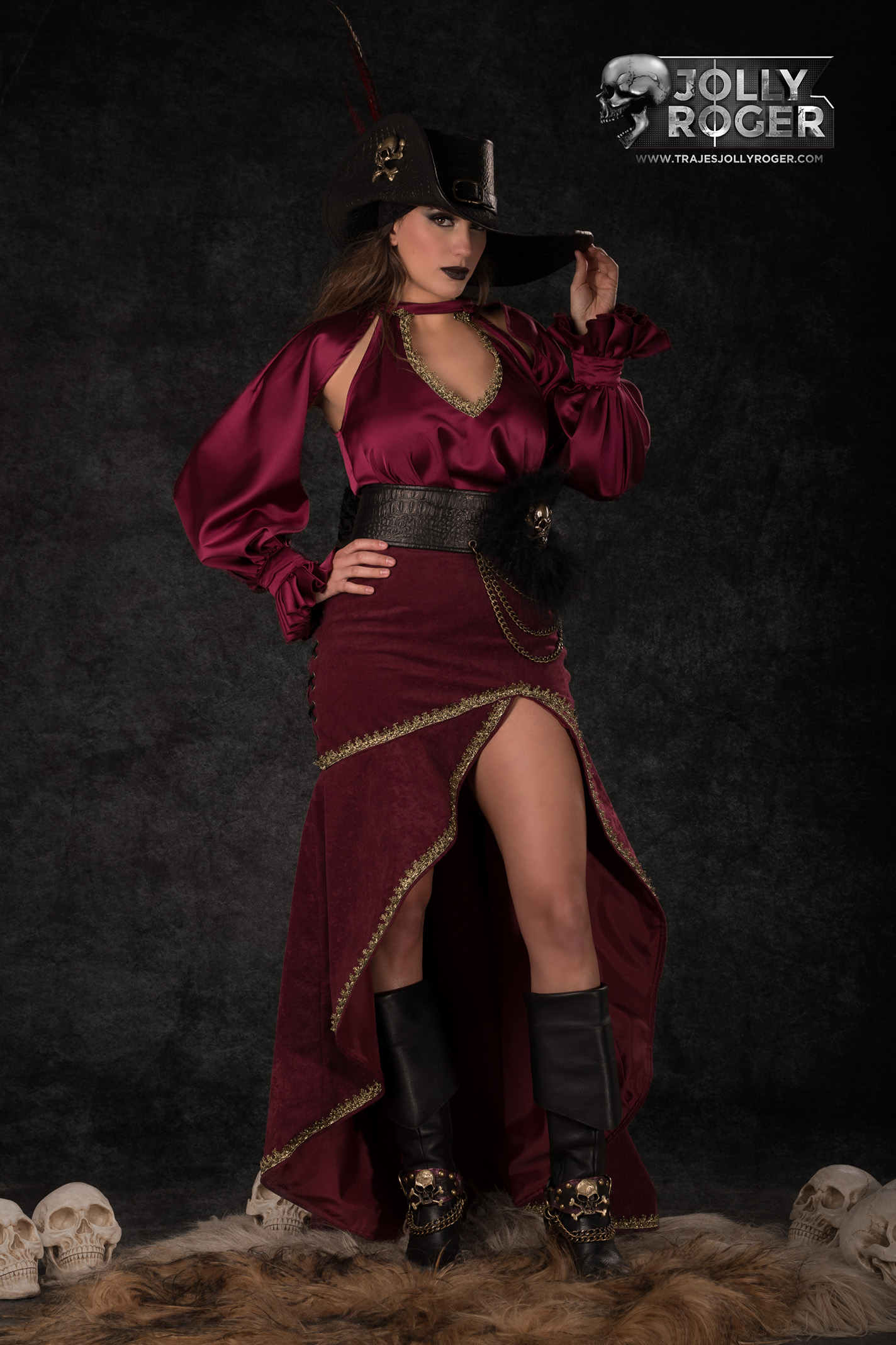 ladies | traje de pirata para mujer en alquiler para fiestas de moros y cristianos | trajes jolly roger | petrer