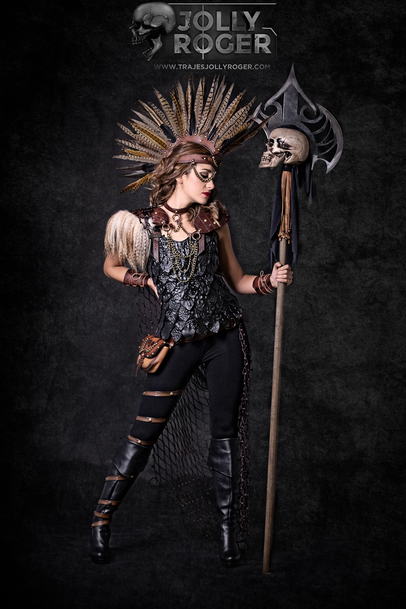 valkiria | traje de pirata para mujer en alquiler para fiestas de moros y cristianos | trajes jolly roger | petrer