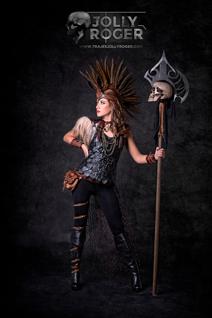 valkiria | traje de pirata para mujer en alquiler para fiestas de moros y cristianos | trajes jolly roger | petrer