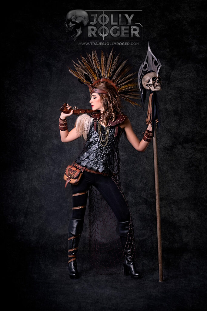 valkiria | traje de pirata para mujer en alquiler para fiestas de moros y cristianos | trajes jolly roger | petrer