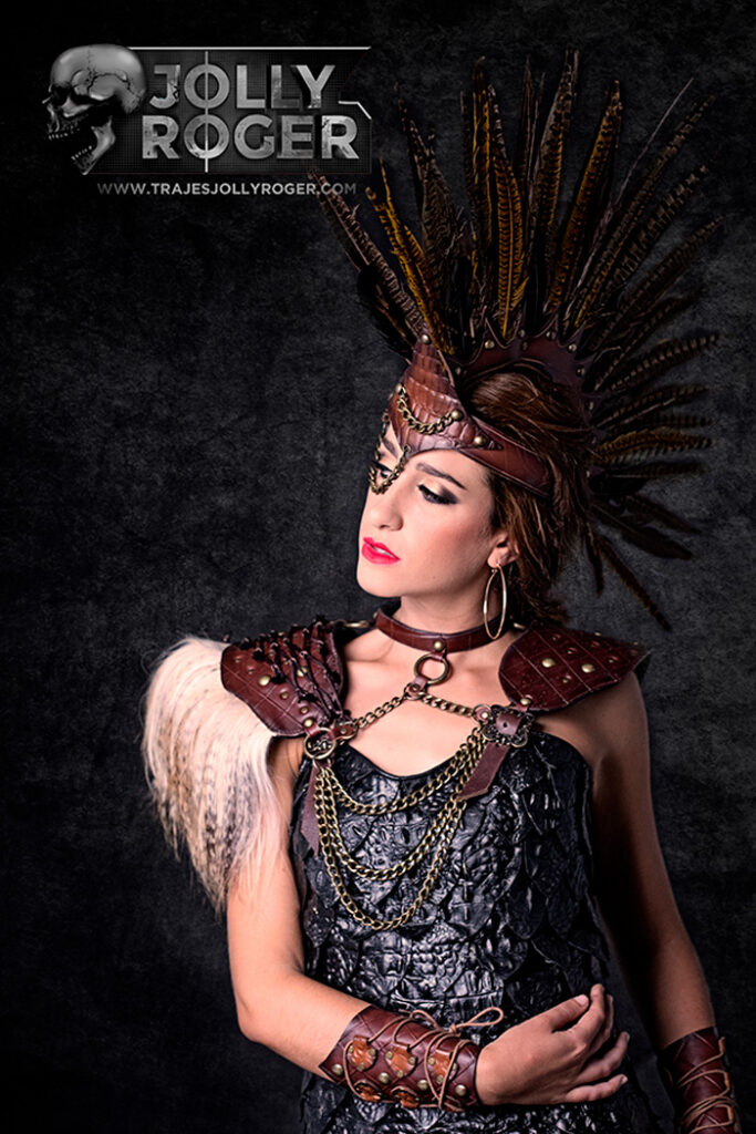 valkiria | traje de pirata para mujer en alquiler para fiestas de moros y cristianos | trajes jolly roger | petrer