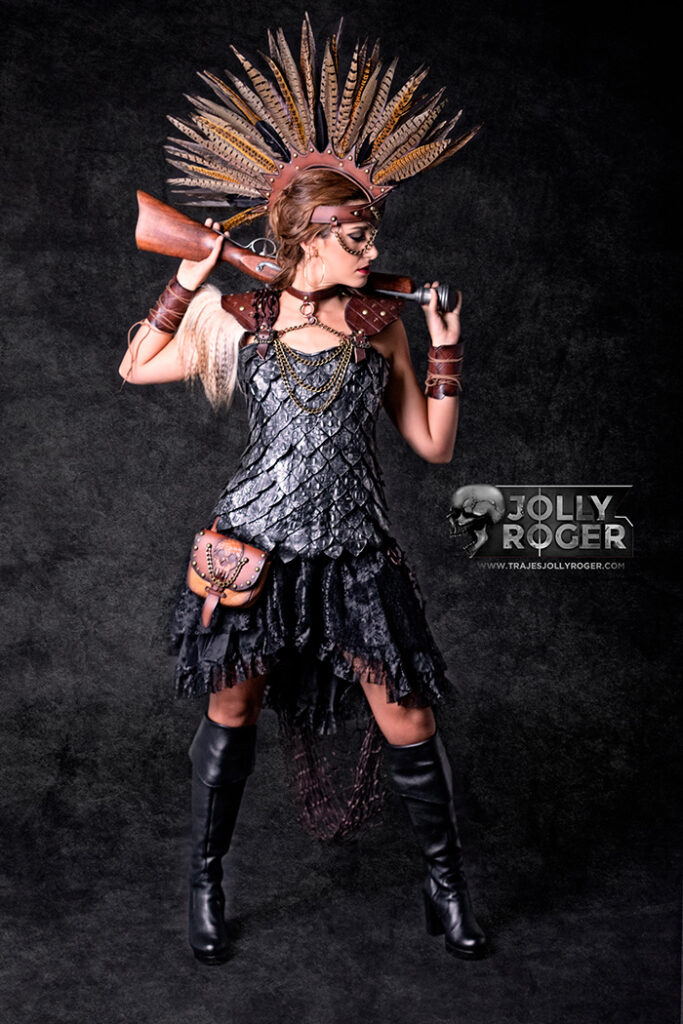 valkiria | traje de pirata para mujer en alquiler para fiestas de moros y cristianos | trajes jolly roger | petrer
