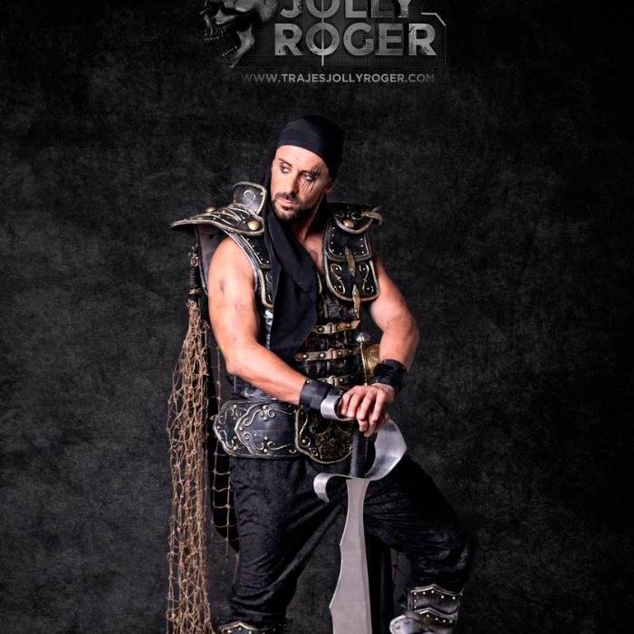 caiman | traje de pirata hombre en alquiler para fiestas de moros y cristianos | trajes jolly roger | petrer