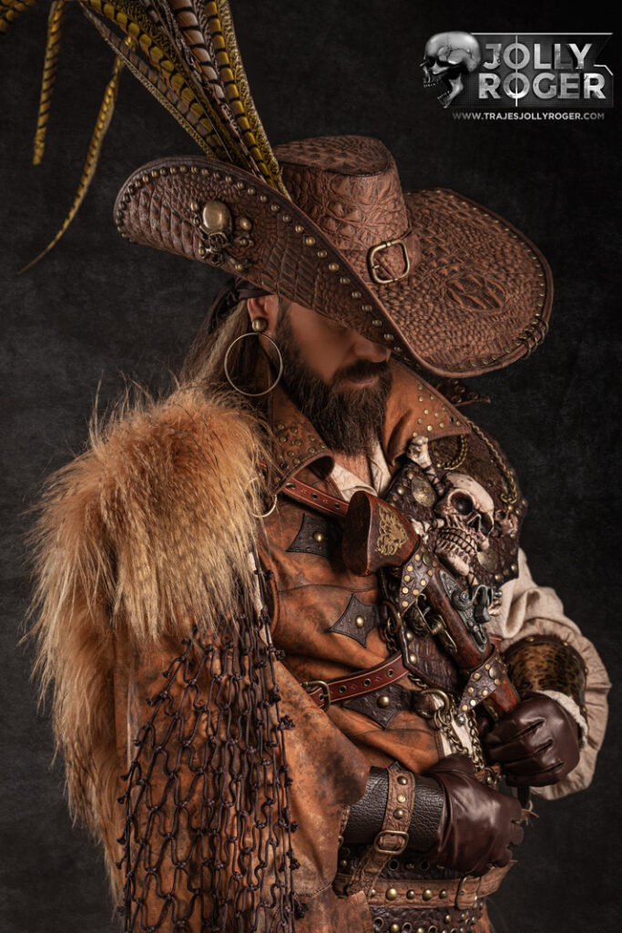lauren y charles | trajes de pirata para hombre y mujer en alquiler para fiestas de moros y cristianos | trajes para cargos, abanderadas y capitanes | trajes jolly roger | petrer